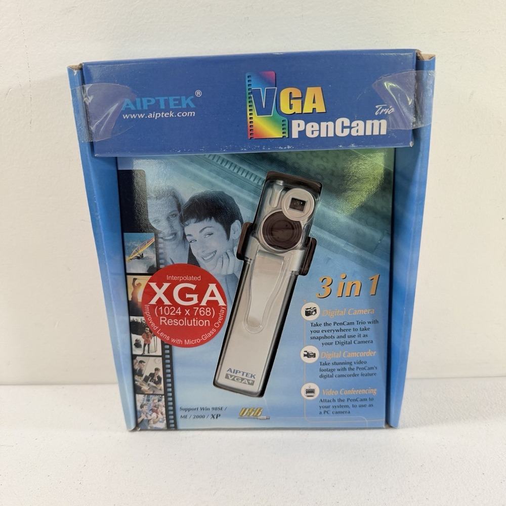 Vintage Aiptek VGA Pencam Camera Recorder‎ 3-in-1 NEW SEALED
